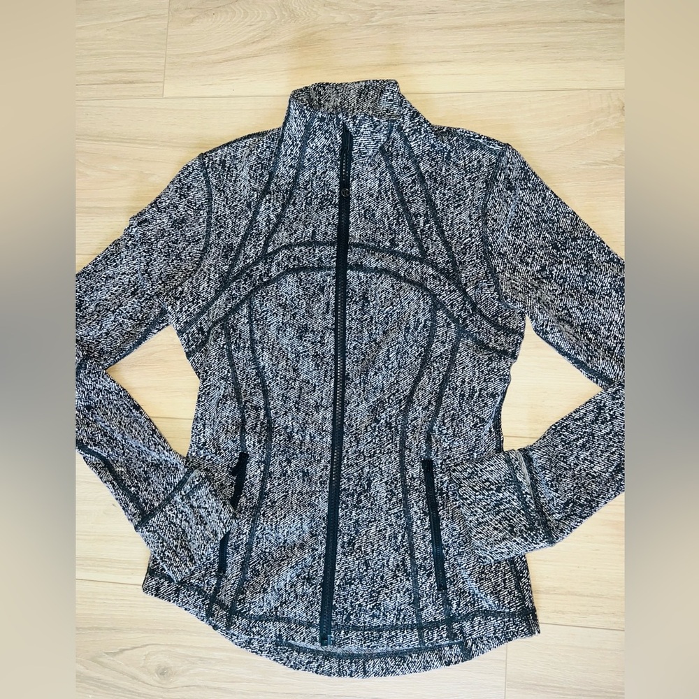 Rare Lululemon Define Jacket Black and White Starlight - Size 6 - Picture 12 of 16